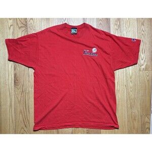 Vintage 90s Pro Player New York Yankees MLB T-Shirt Mens XL Navy Red Embroidered